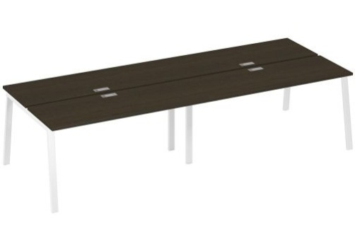 Рабочая станция 4х160 Мира Трио, цвет венге + белый