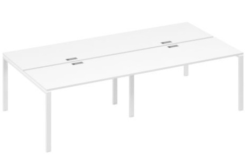 Рабочая станция (4х140) Мира Нумо, цвет белый премиум + белый