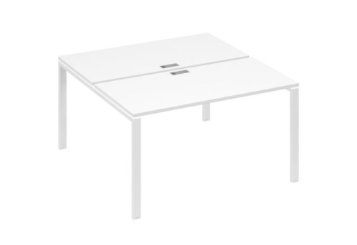 Рабочая станция (2х140) Мира Нумо, цвет белый премиум + белый