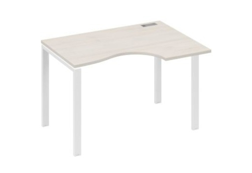 Стол эргономичный правый Мира Нумо, цвет дуб шамони + белый