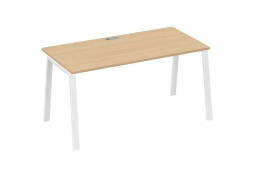 Стол письменный Мира Трио, цвет натуральный дуб + белый