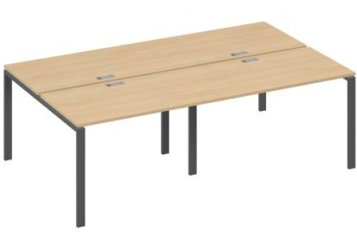 Рабочая станция (4х120) Мира Нумо, цвет натуральный дуб + антрацит