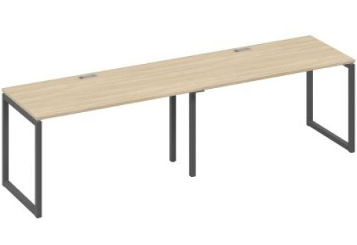 Рабочая станция (2х140) Мира Одри, цвет дуб скандинавский + антрацит