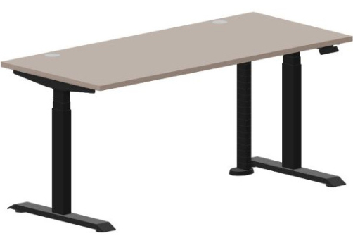 Стол регулируемой высоты (2 заглушки) Бенет, цвет тортора + черный