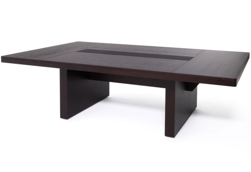 Стол для переговоров Сопрано, цвет дуб ферро + черный