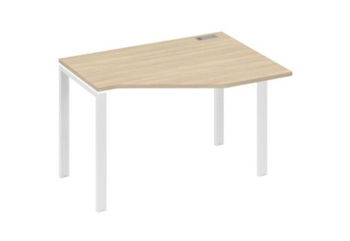 Стол эргономичный правый Мира Нумо, цвет дуб скандинавский + белый