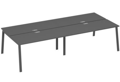 Рабочая станция 4х160 Мира Трио, цвет антрацит премиум + антрацит