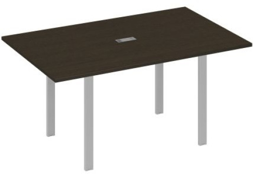 Стол для переговоров прямоугольный Мира Нумо, цвет венге + серый