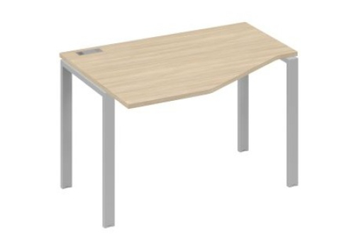Стол эргономичный левый Мира Нумо, цвет дуб скандинавский + серый