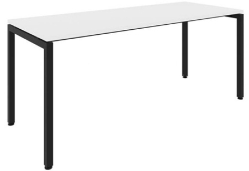 Стол рабочий Брента, цвет белый + антрацит