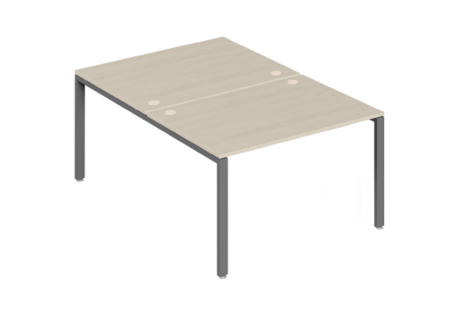 Бенч-система на 2 места, цвет светлый дуб