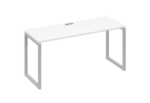 Стол письменный Мира Одри, цвет белый премиум + серый