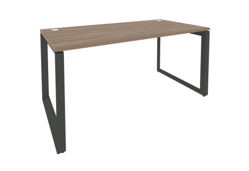 Стол рабочий, 1580х800х750 мм, цвет дуб Аризона + черный