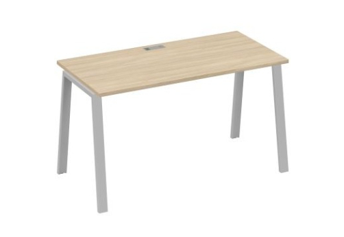 Стол письменный Мира Трио, цвет дуб скандинавский + серый