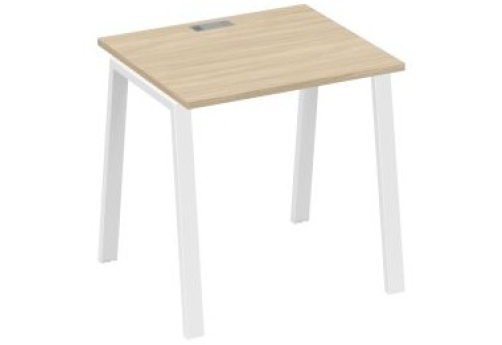 Стол письменный Мира Трио, цвет дуб скандинавский + белый