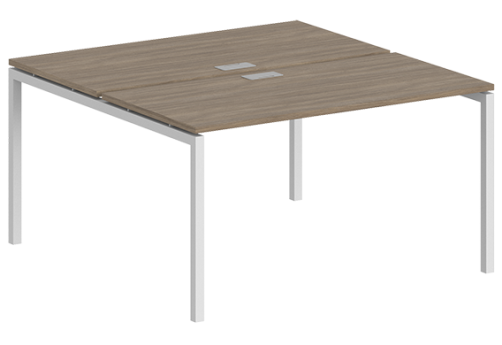 Рабочая станция Индиго Форт, цвет дуб темный + белый