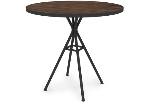 Стол обеденный круглый Мальта, цвет брауни