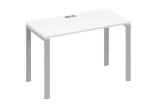 Стол письменный Мира Нумо, цвет белый премиум + серый