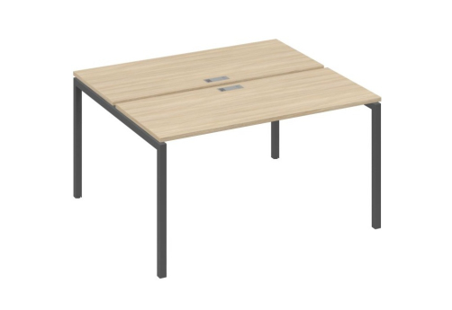 Рабочая станция 2х140 Мира Лофт, цвет дуб скандинавский + антрацит