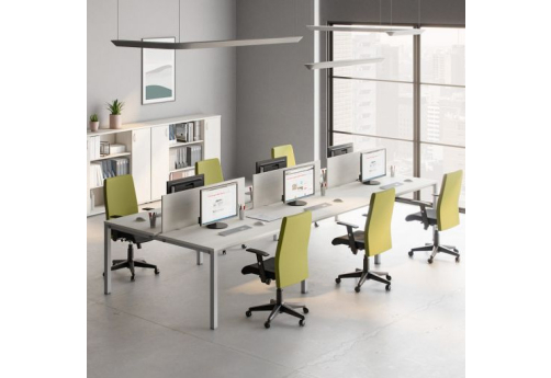 Рабочая станция (6х100) Прайм Металл 50, цвет шамони светлый + серый