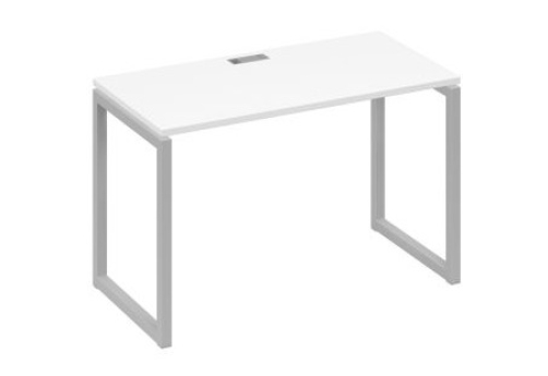 Стол письменный Мира Одри, цвет белый премиум + серый