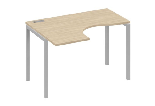 Стол эргономичный левый Классика Мира Лофт, цвет дуб скандинавский + серый