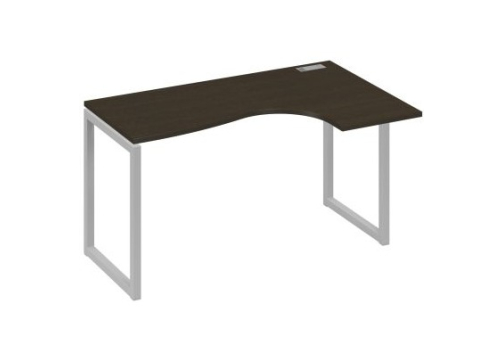 Стол эргономичный правый Мира Одри, цвет венге + серый