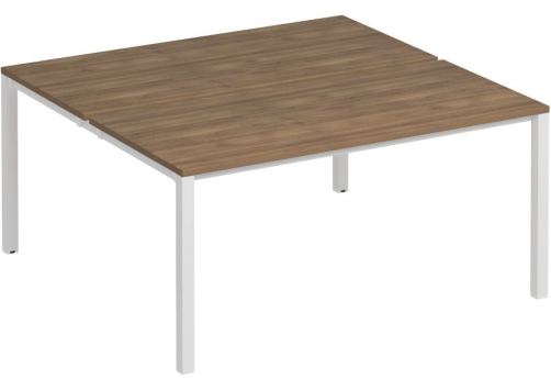 Рабочая станция (2х160) Прайм Металл 50, цвет шамони темный + белый