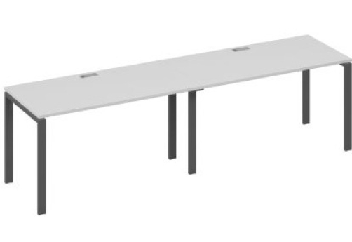 Рабочая станция (2х140) Мира Нумо, цвет серый + антрацит