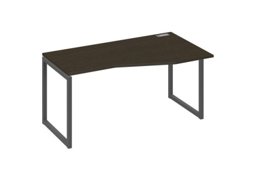 Стол эргономичный правый Мира Одри, цвет венге + антрацит