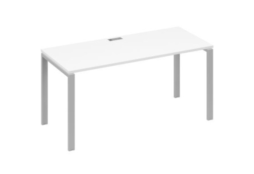 Стол письменный Мира Нумо, цвет белый премиум + серый