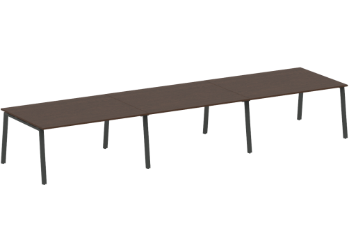 Стол для переговоров (3 столешницы), цвет венге