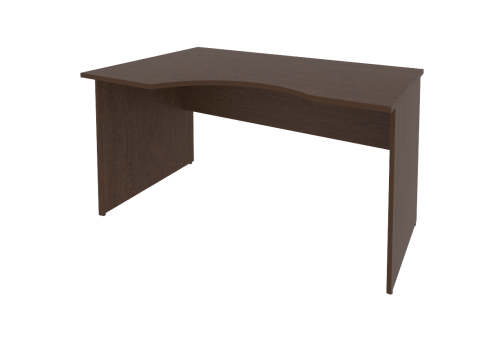 Стол письменный эргономичный левый, цвет венге