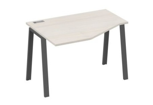 Стол эргономичный левый Мира Трио, цвет дуб шамони + антрацит
