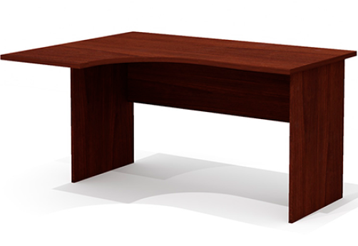 Стол эргономичный левый Джерси, цвет орех