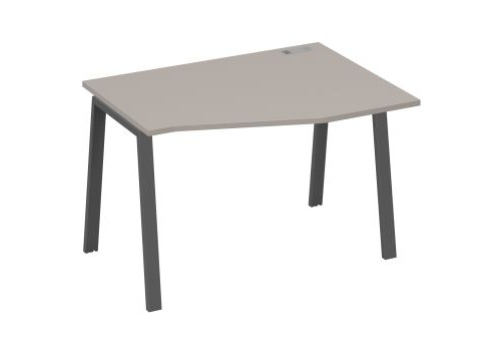 Стол эргономичный правый 120 Мира Трио, цвет мокко премиум + антрацит