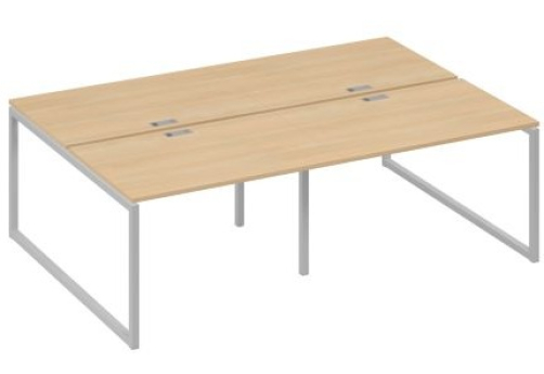 Рабочая станция (4х120) Мира Одри, цвет натуральный дуб + серый