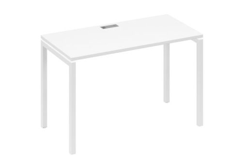 Стол письменный Мира Лофт, цвет белый премиум + белый
