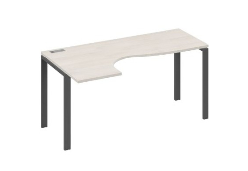 Стол эргономичный левый Мира Нумо, цвет дуб шамони + антрацит