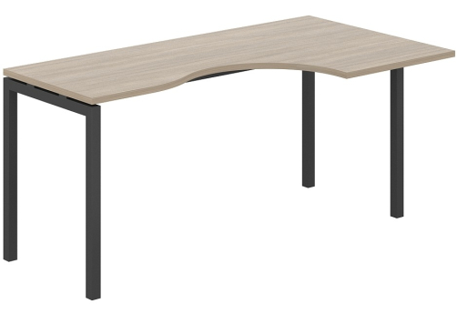 Стол эргономичный правый Индиго Форт, цвет дуб темный + антрацит