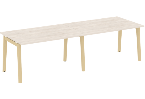 Стол для переговоров (2 столешницы), цвет денвер светлый
