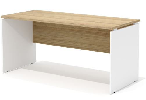 Стол рабочий прямой Некста, цвет вяз + белый