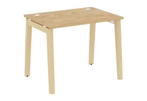 Стол прямой, цвет тиквуд светлый