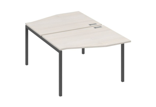 Рабочая станция эргономичная 2х120 Техно Мира Лофт, цвет дуб шамони + антрацит