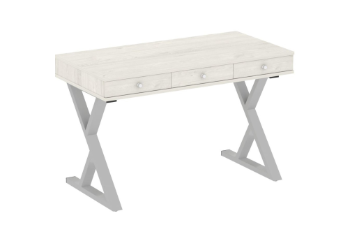 Стол письменный, цвет дуб наварра + серый