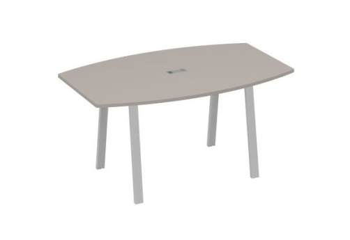 Стол для переговоров Мира Трио, цвет мокко премиум + серый