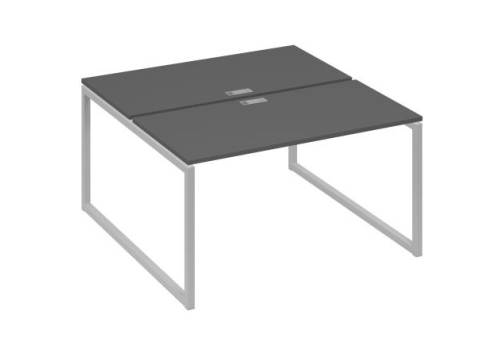 Рабочая станция (2х140) Мира Одри, цвет антрацит премиум + серый