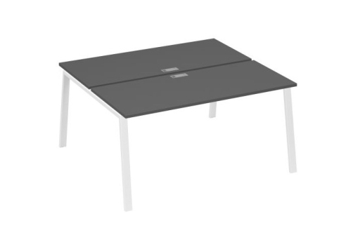 Рабочая станция 2х160 Мира Трио, цвет антрацит премиум + белый