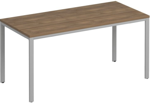 Стол письменный на металлокаркасе Прайм Металл 25, цвет шамони темный + серый