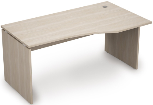 Стол криволинейный правый Деко, цвет шамони светлый